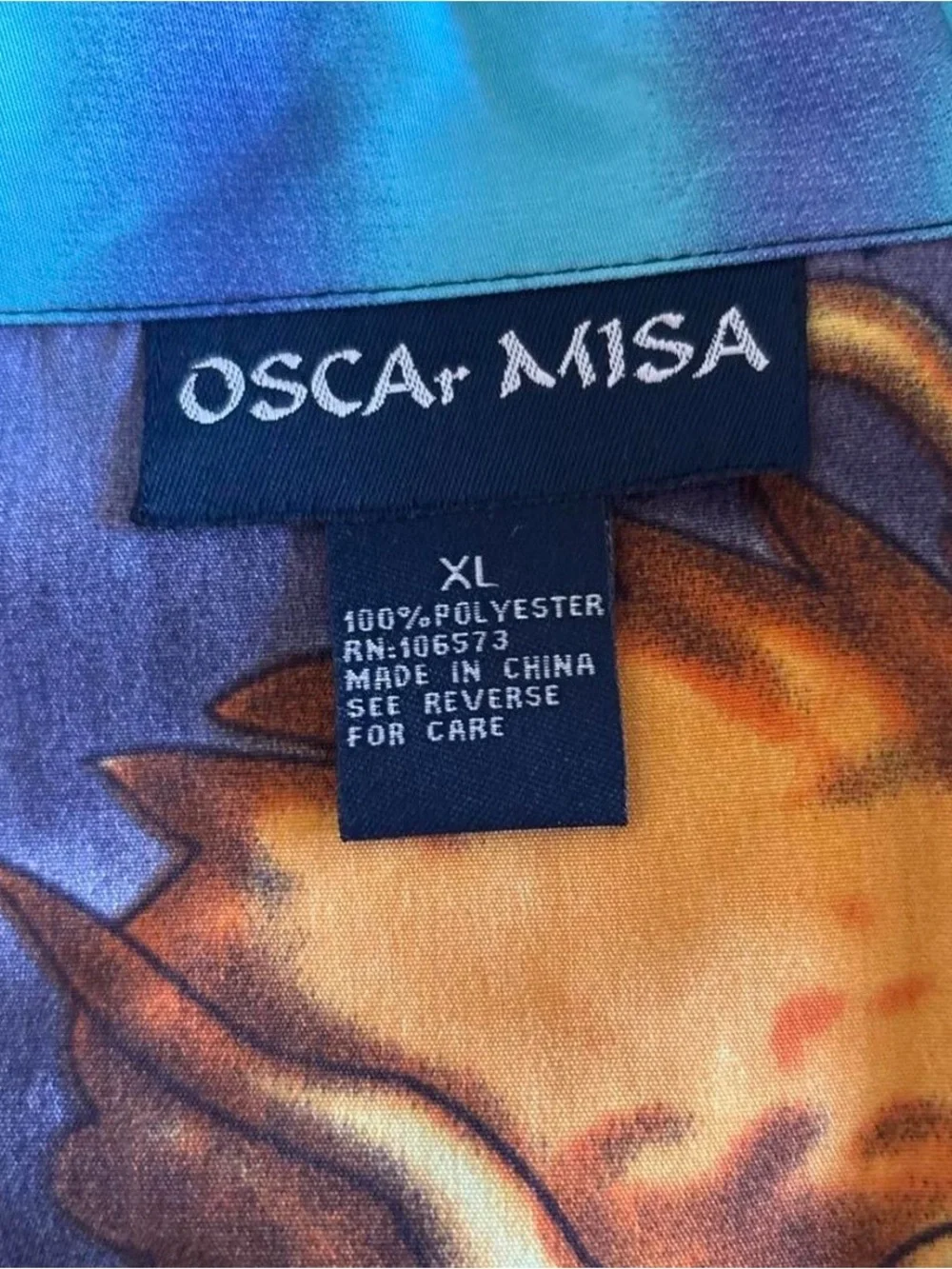 Men's Oscar misa Dragon Print Short-Sleeve Button-Down Shirt Y2K streetwear